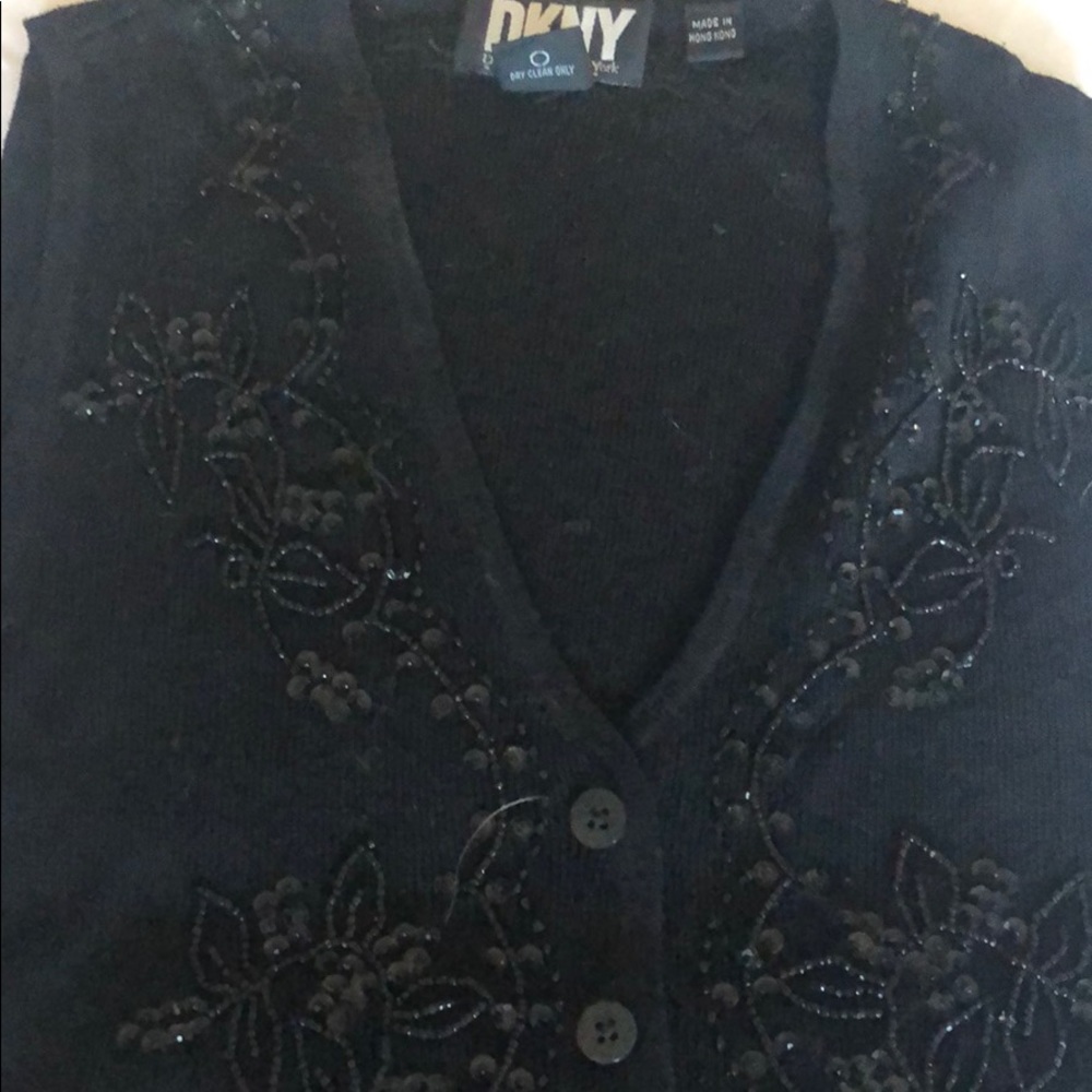 Beautiful wool blend vest with sequins